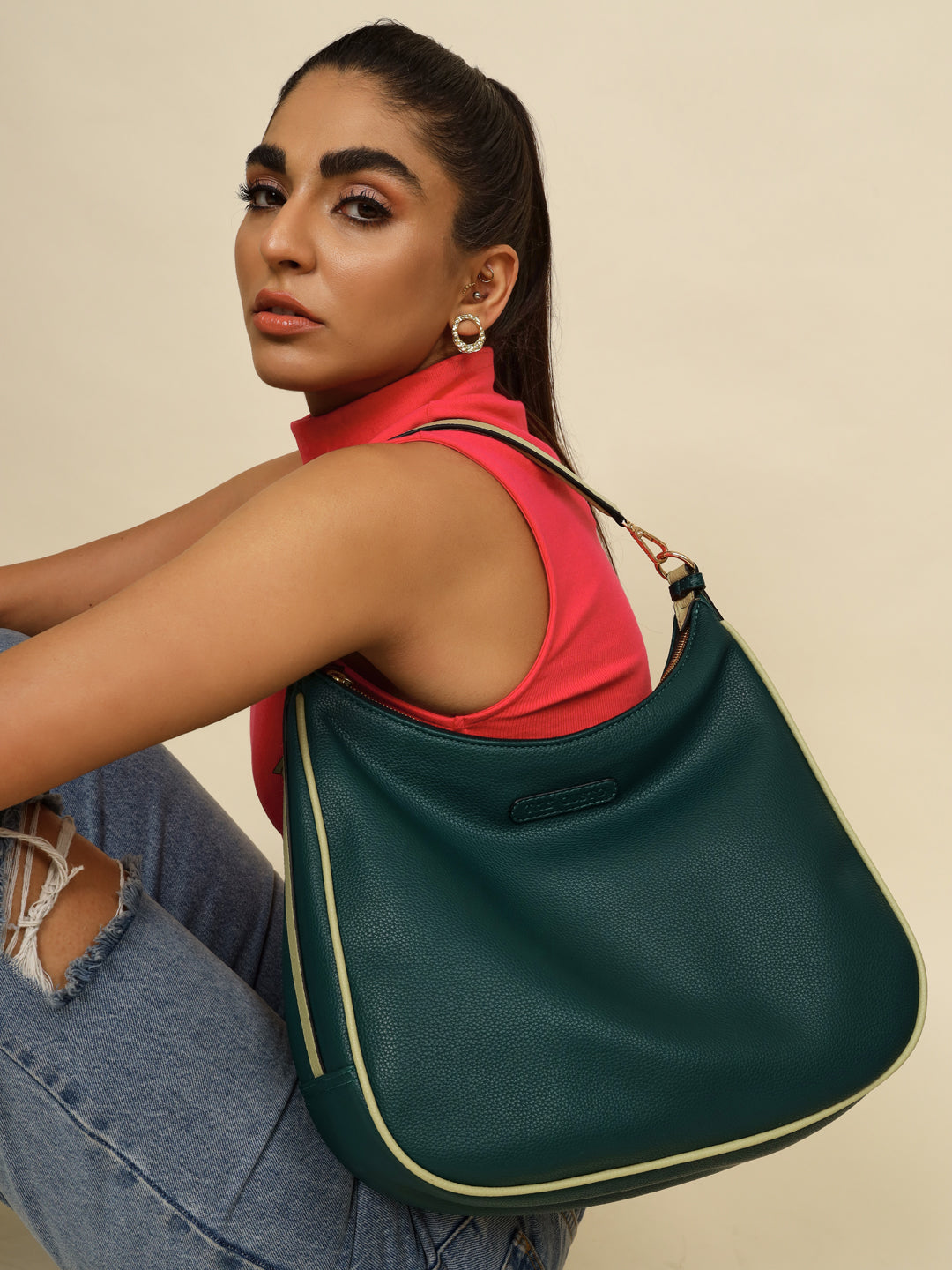 Buy Stella Hobo Bag Green Online The Gusto