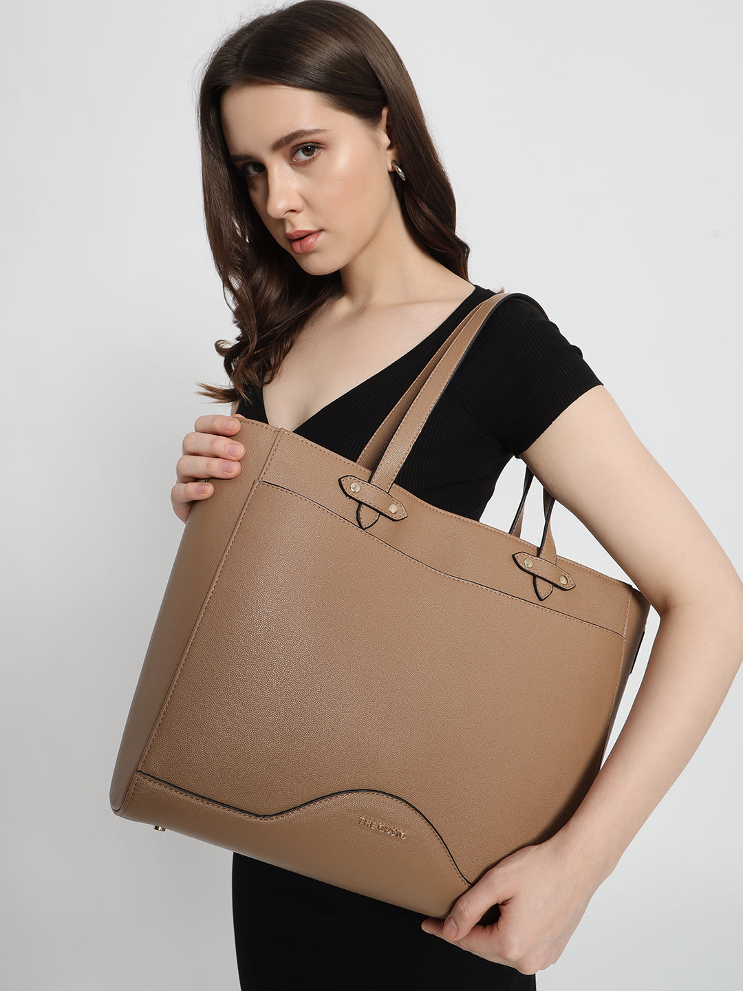 Ardor Grained Tote Beige