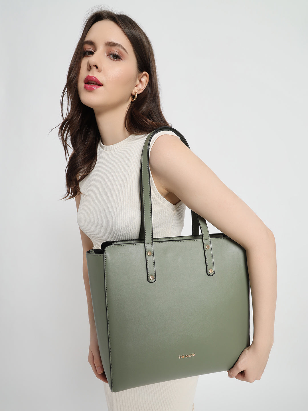 Beyond+ Tote with Zipper Sage Green