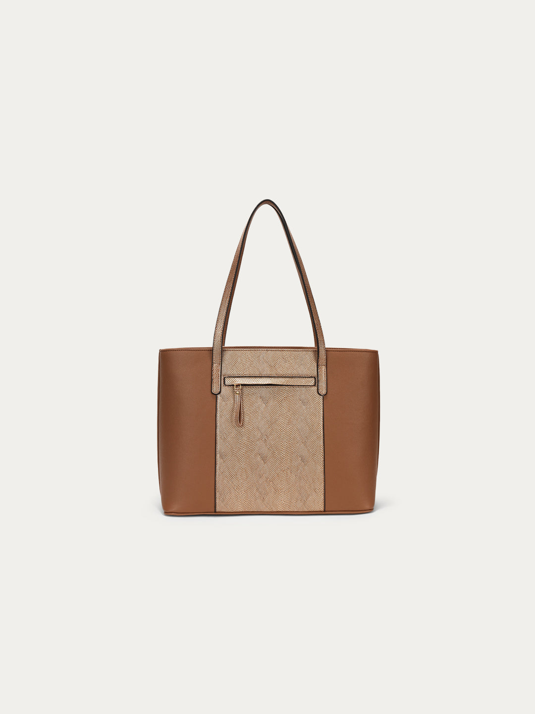 ICONIC TOTE - Gold & Tan