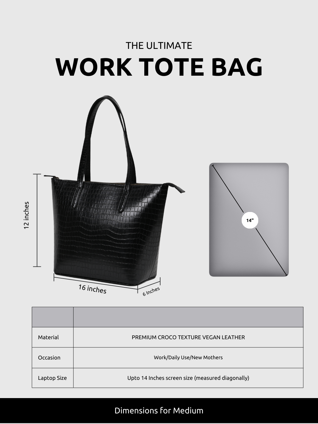 Colossal Tote Black