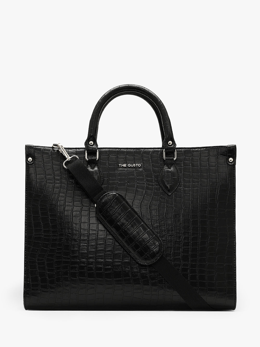 Celeste Tote & Cosmos Croco Pouch Set Combo