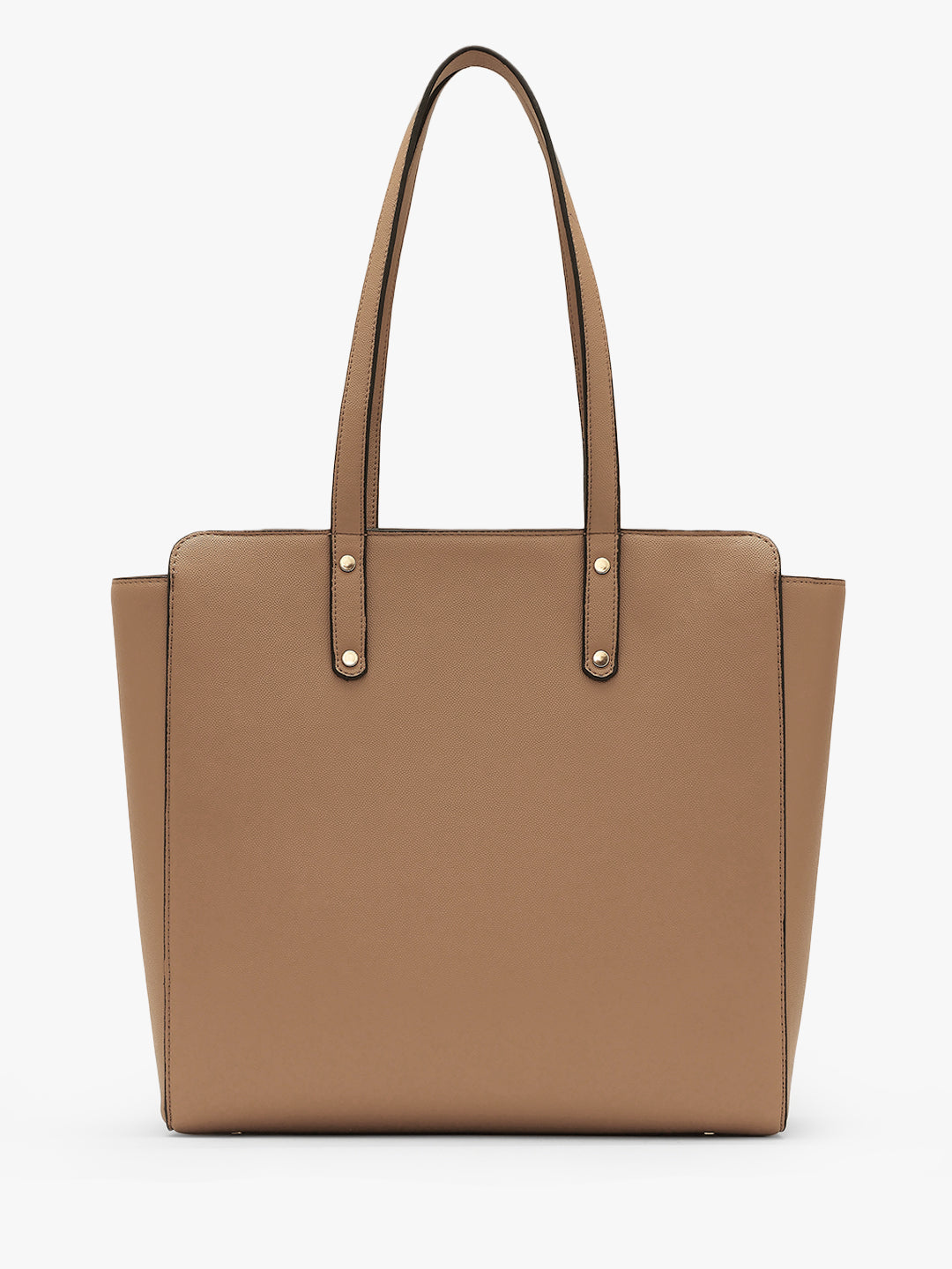 Beyond+ Grained Tote with Zipper Beige + Cosmos Pouch Combo