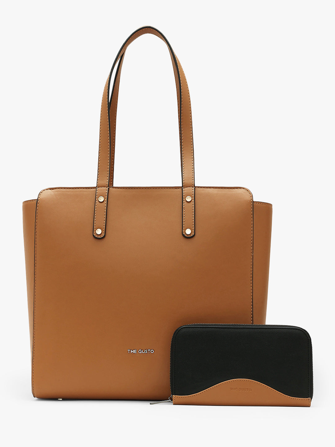 Beyond+ Zippered Tote and Wallet Combo Tan