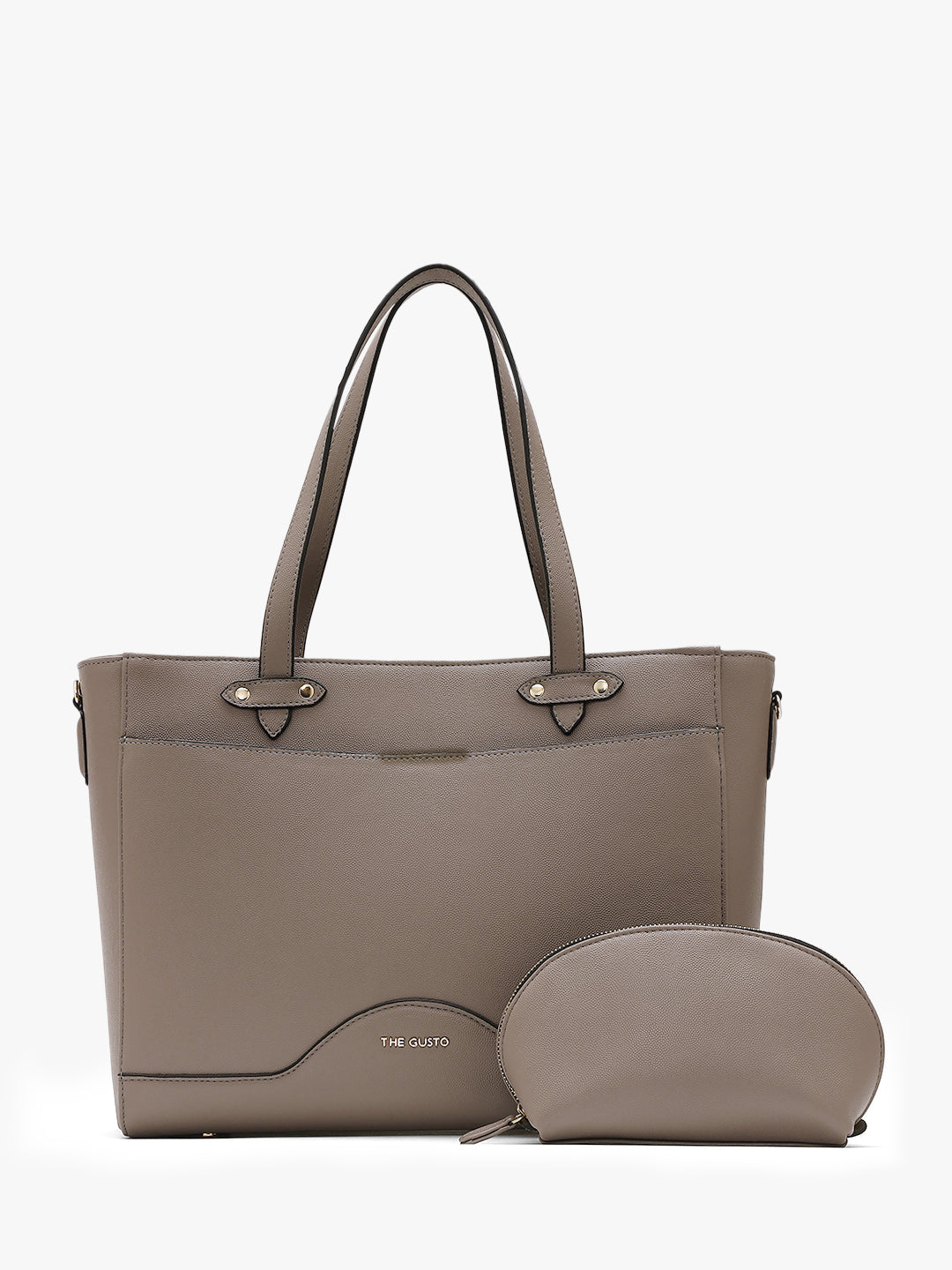 Ardor Tote & Cosmos Pouch Set Combo Clay