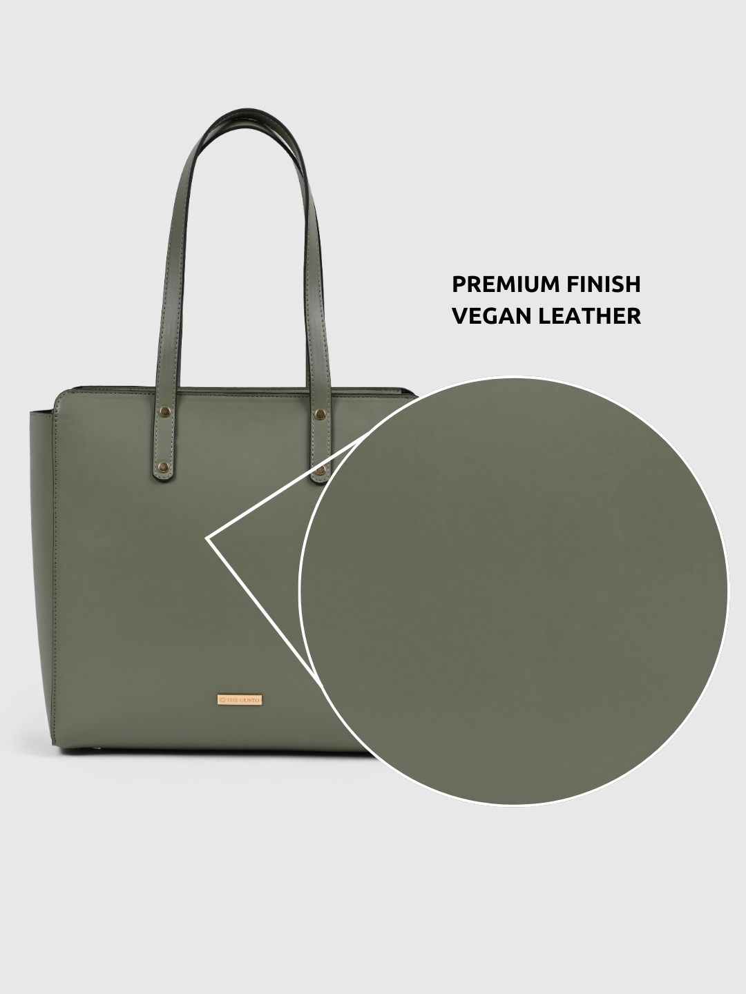 Beyond+ Tote with Zipper Sage Green