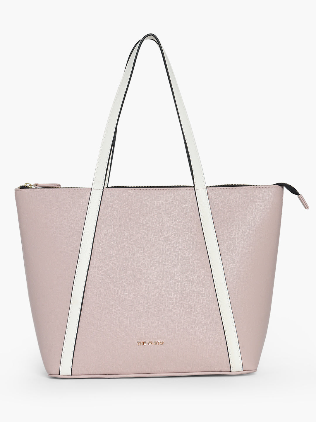 Aza Tote Pastel Pink & Cosmos Pouch Set Combo Pink (Grained)