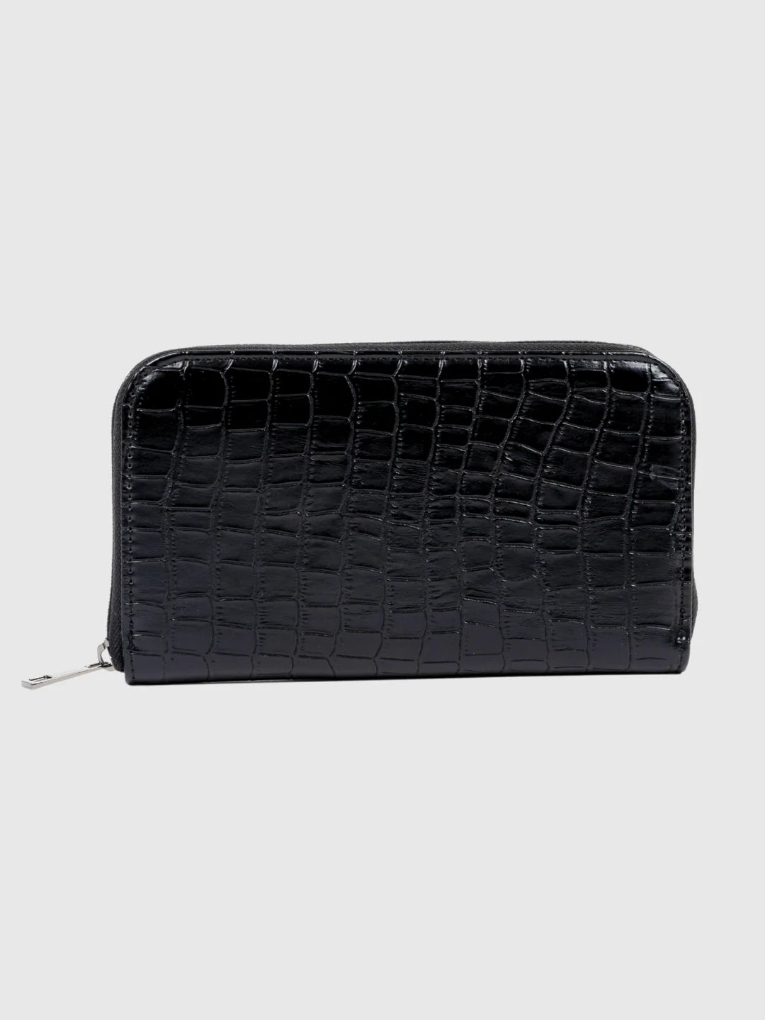 Beyond+ Croco Tote with Zipper Black + Cosmos Pouch + Wallet Combo