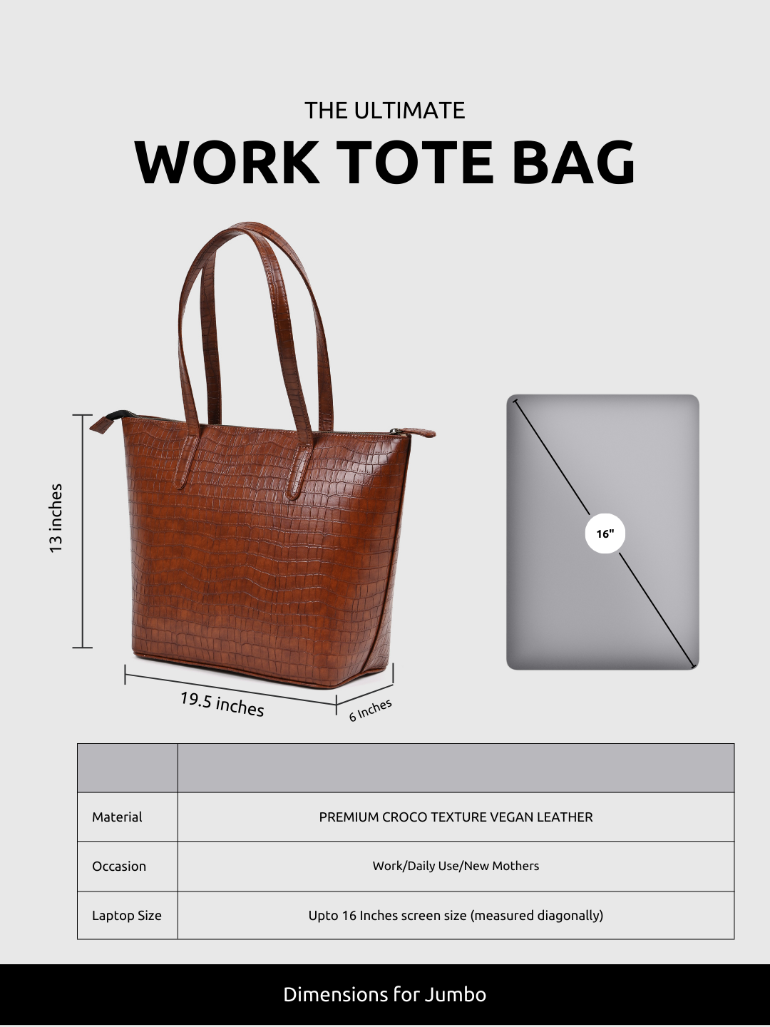 Colossal Tote Tan