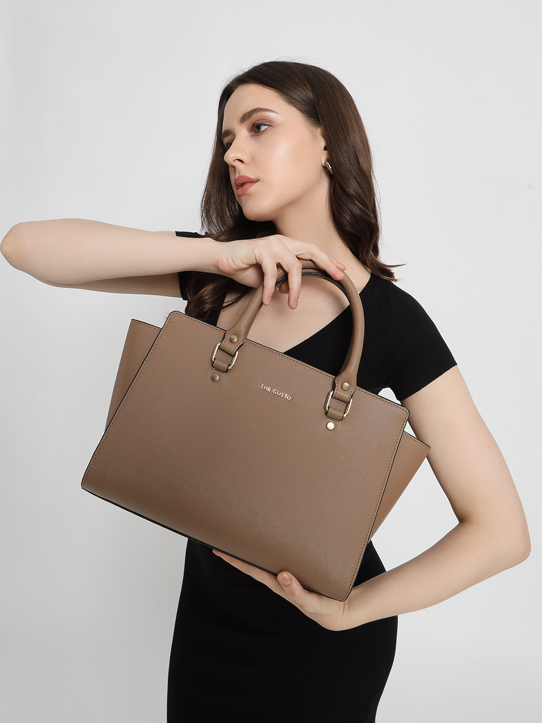 Elora Satchel Sling-Beige