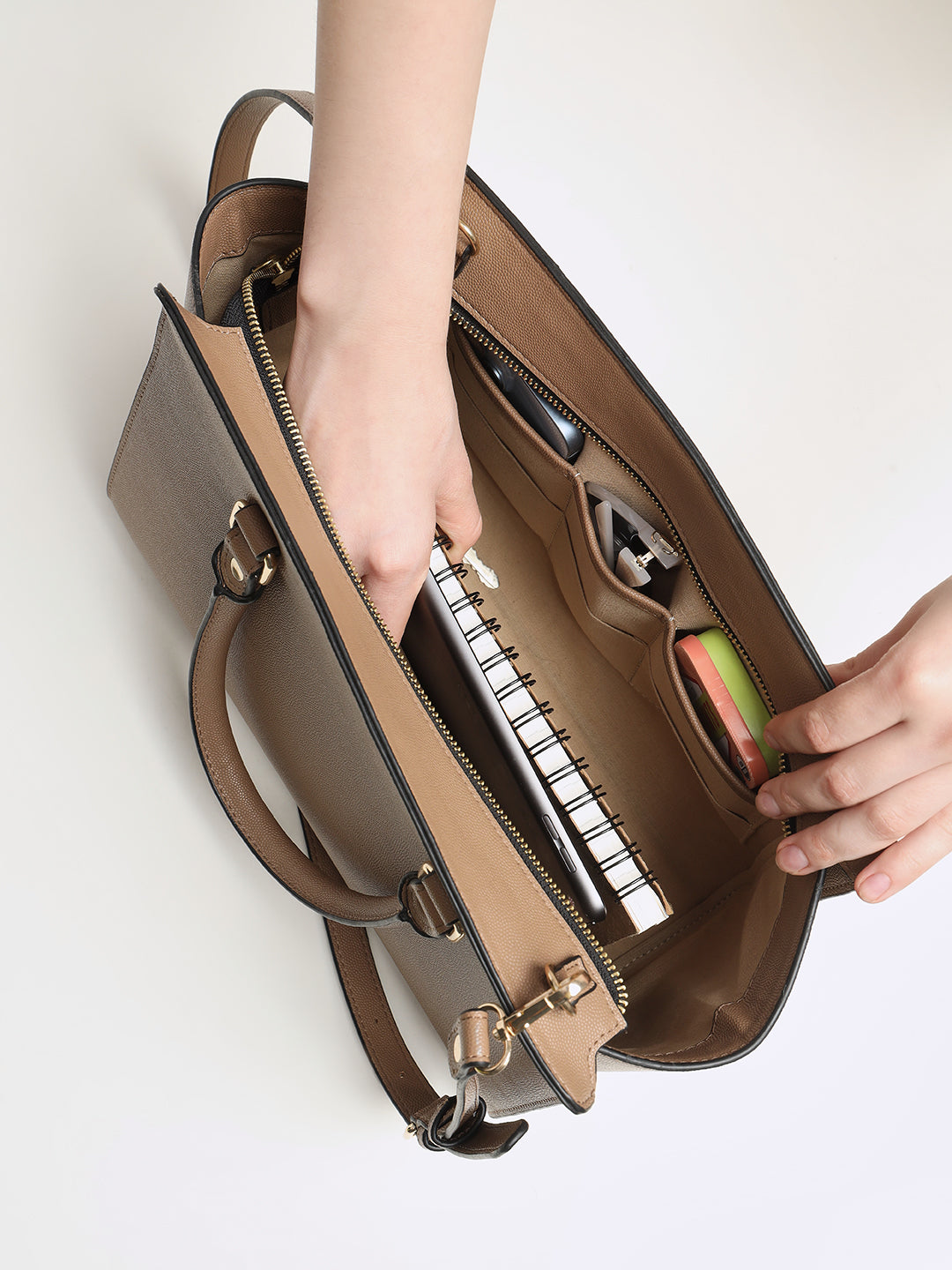 Elora Satchel Sling-Beige