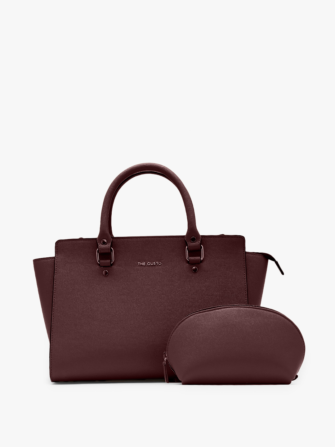 Elora Satchel Sling-Maroon+Pouch Combo