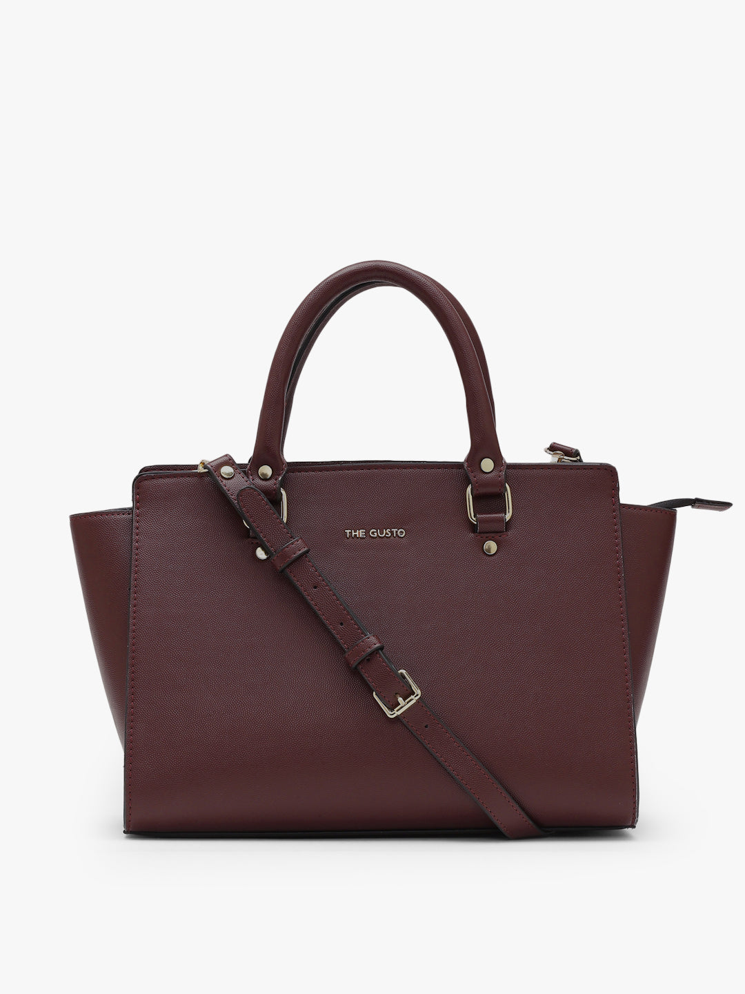 Elora Satchel Sling-Maroon+Wallet Combo