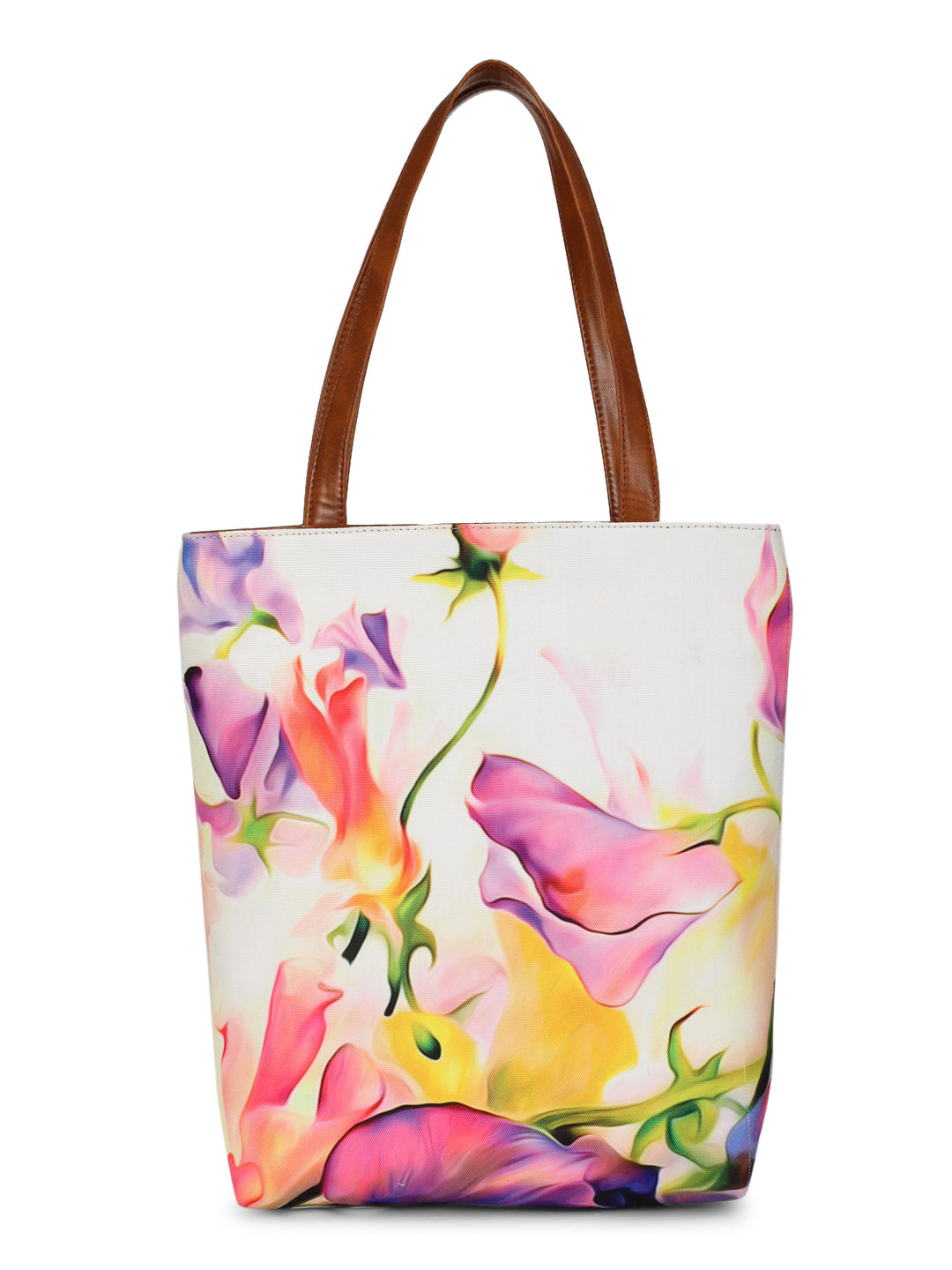 White Tulips Tote + Pouch