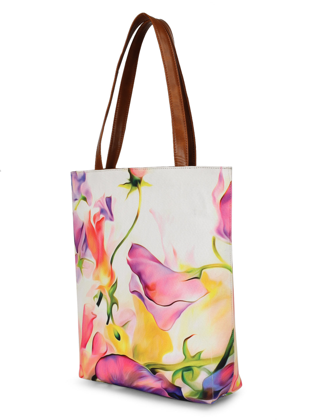 White Tulips Tote + Pouch