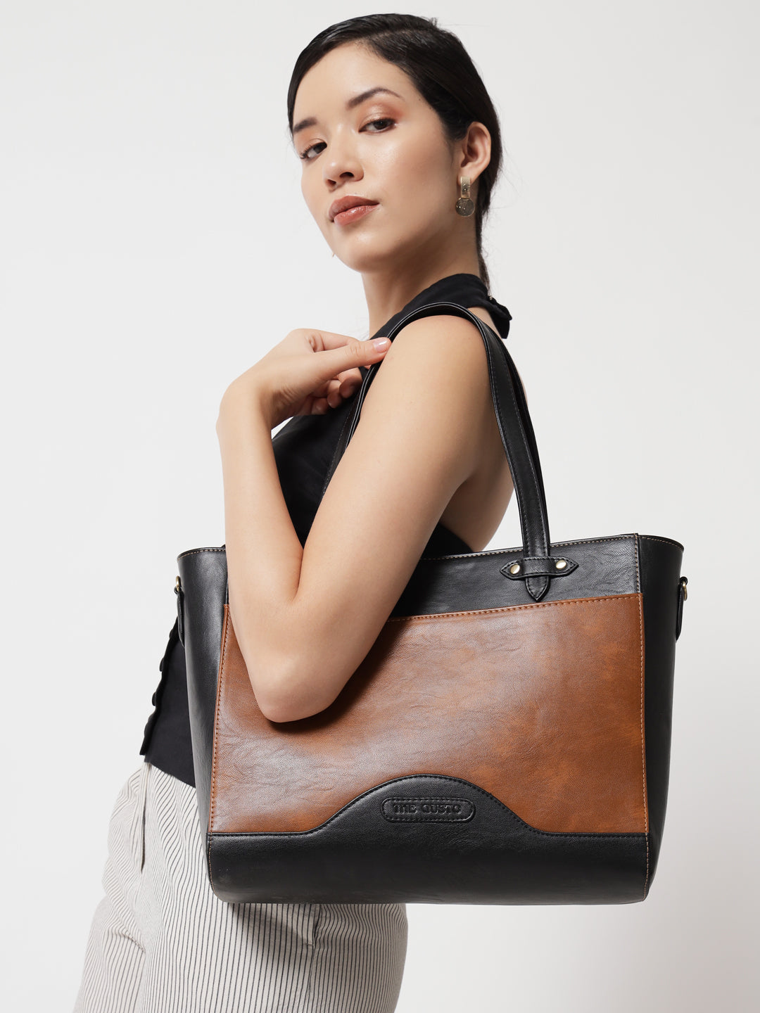 Black and Tan ardor tote bag