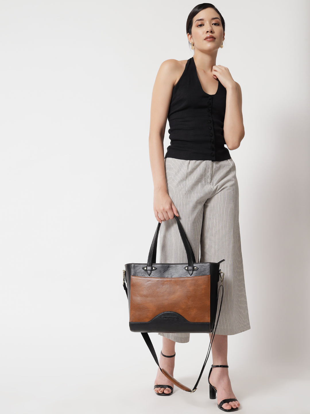 Black and Tan ardor tote bag